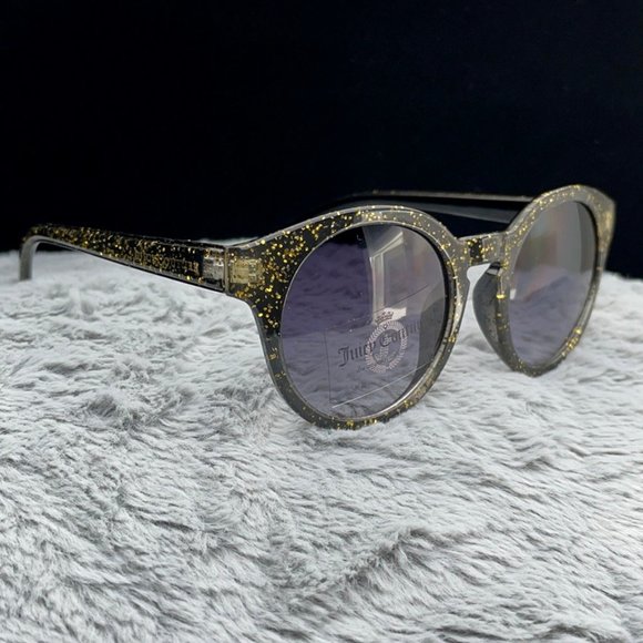 Juicy Couture Sparkle Gold Translucent / Black NWT - Picture 5 of 7